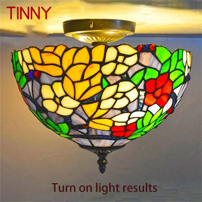 

TINNY Tiffany Ceiling Light Modern Creative Lamp Fixtures LED Home For Living Dining Room Decoration