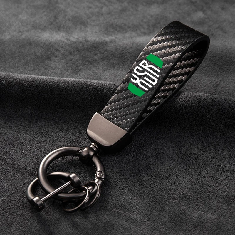 

High-Grade Carbon Fiber Motorcycle Keychain Holder Keyring for Yamaha XSR900 XSR700 XSR 2015-2021 Accessories