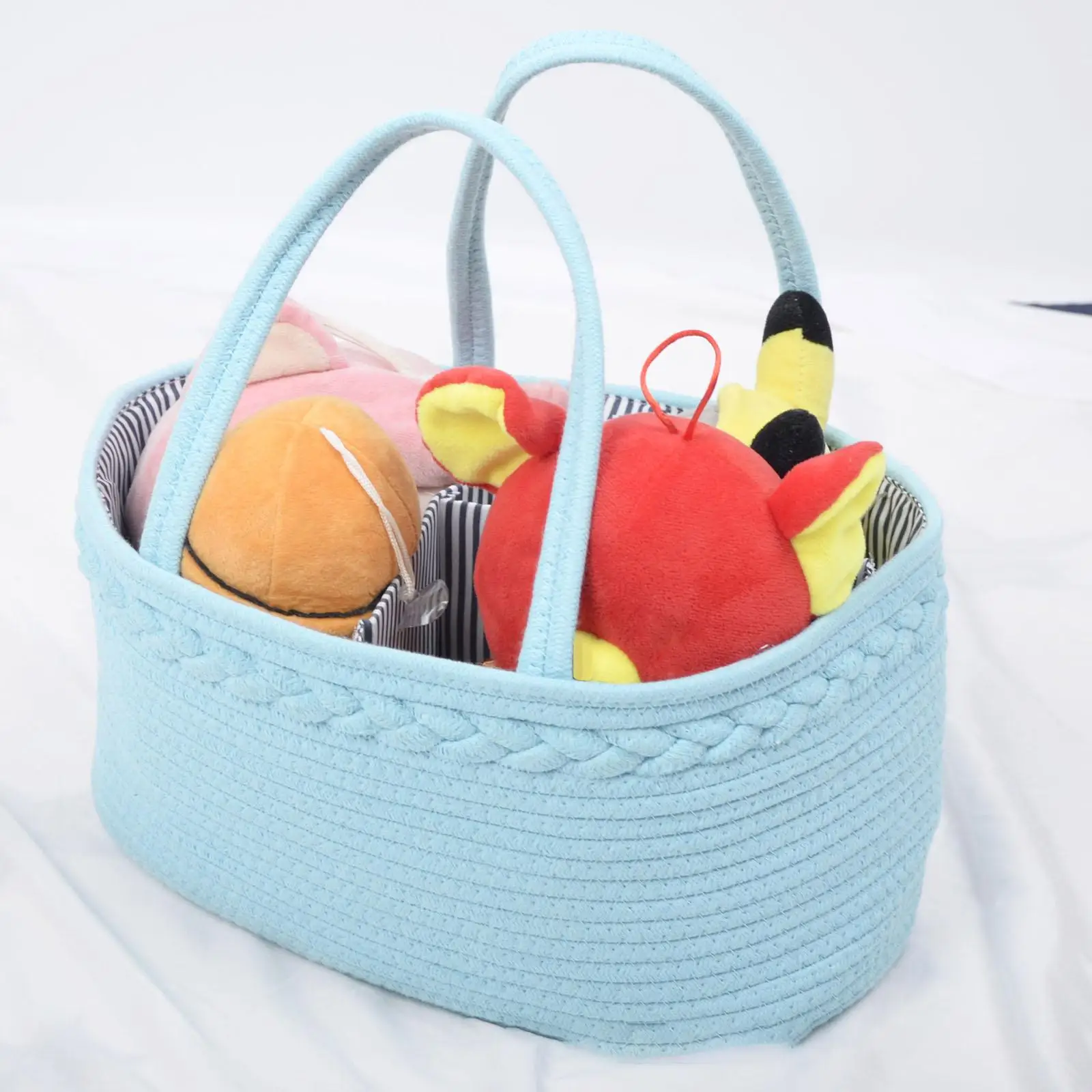 

Portable Baby Diaper Caddy Organizer Storage Sundries Baskets Toys Case Tote Bin Large Capacity Basket Bag Baby Shower Basket