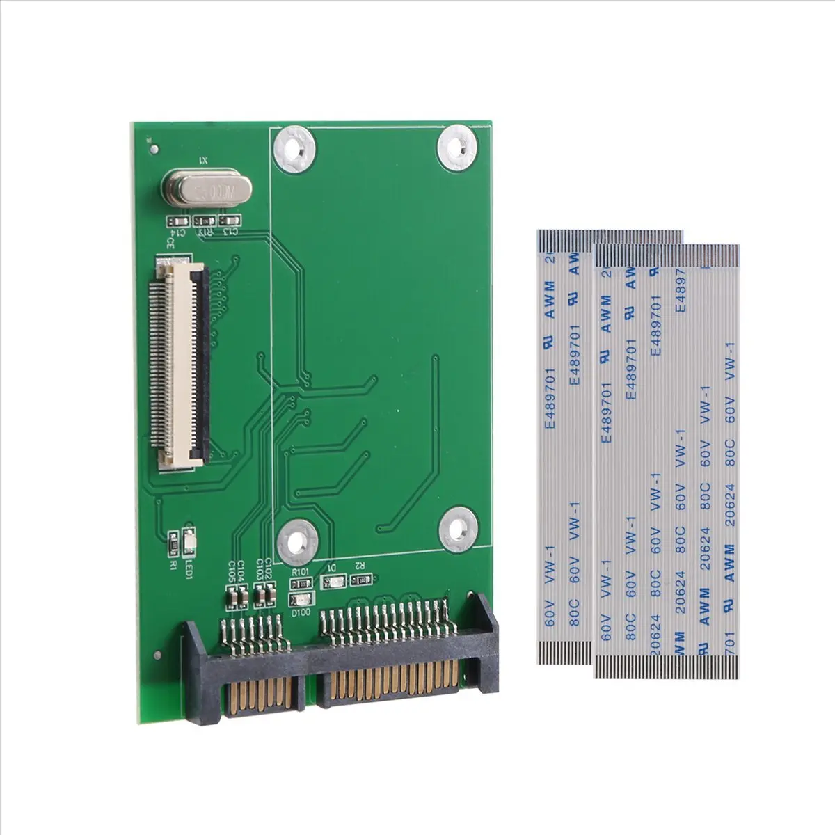 Фото Адаптер-конвертер L77A для SSD/HDD с 40-контактным разъемом ZIF/CE (1,8 дюйма) в 22-контактный SATA (7+15) №2