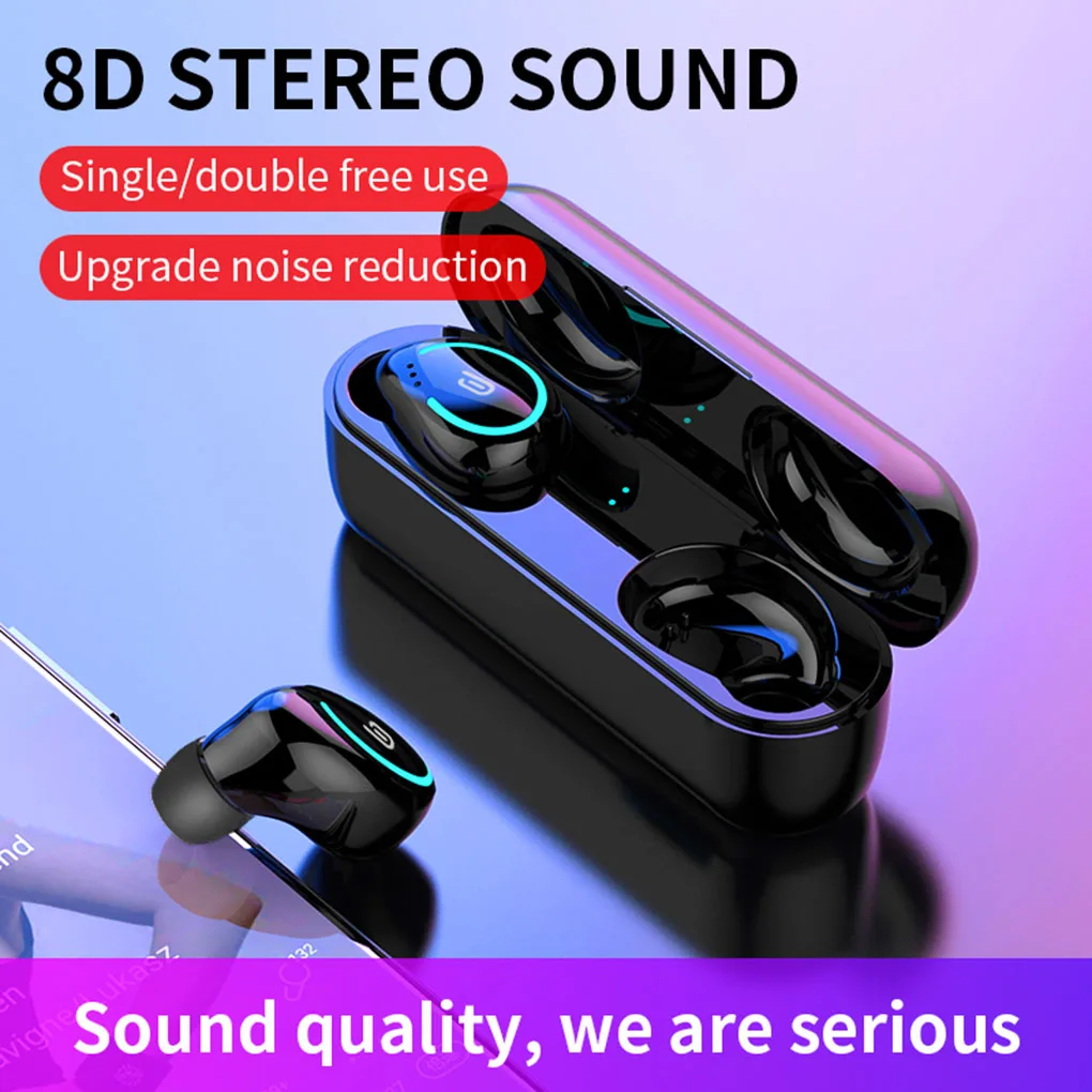 

Беспроводные Bluetooth-наушники с микрофоном, 8D