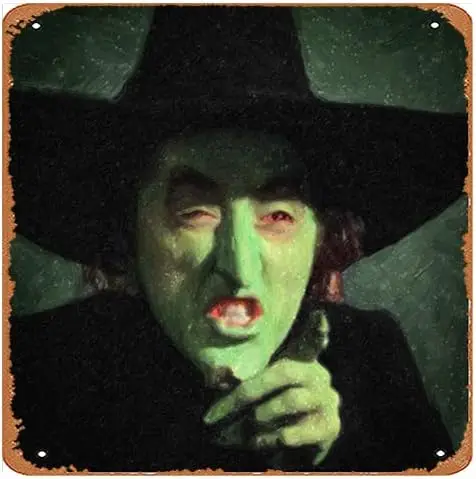 rBnk Ретро Tn Sgn Flm Tckets Wcked Wtch Of The West Vntge Ktchen Grge Mn Cve Wll Decor Funny Kroke Gft Br TV Drm Decorton