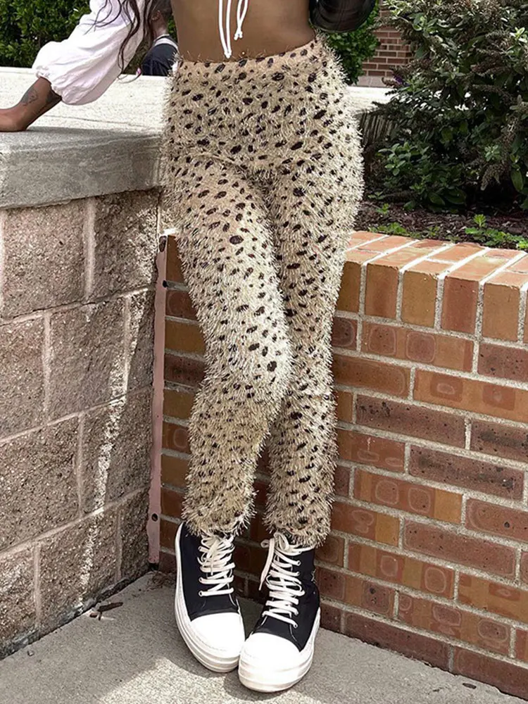 

Kalevest Y2K High Street Women Pants Fairy Grunge Pant Sexy Tweed Elastic Waist Pant Gyaru High Waist Pantalones Female Clothing