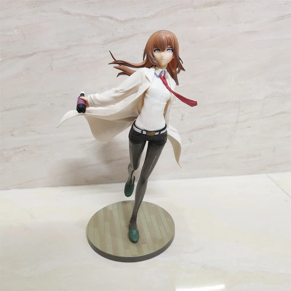 

Аниме Steins Gate Makise Kurisu ПВХ экшн-фигурка Коллекционная модель кукла игрушка 21 см