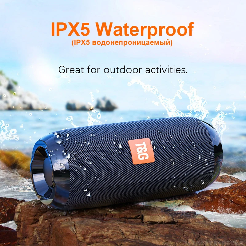 

Bluetooth Speakers Wireless Speaker Bass Portable Loundspeakers Powerful Subwoofer Waterproof Hifi Sound Box Support TF TWS USB