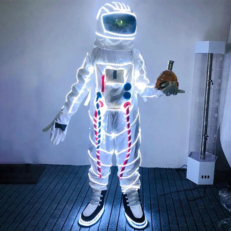 

Рождественский карнавал, Хэллоуин, дневное освещение, Космический костюм для маскарада, Женский клуб, косплей, астронавт, косплей, светящийся космический костюм