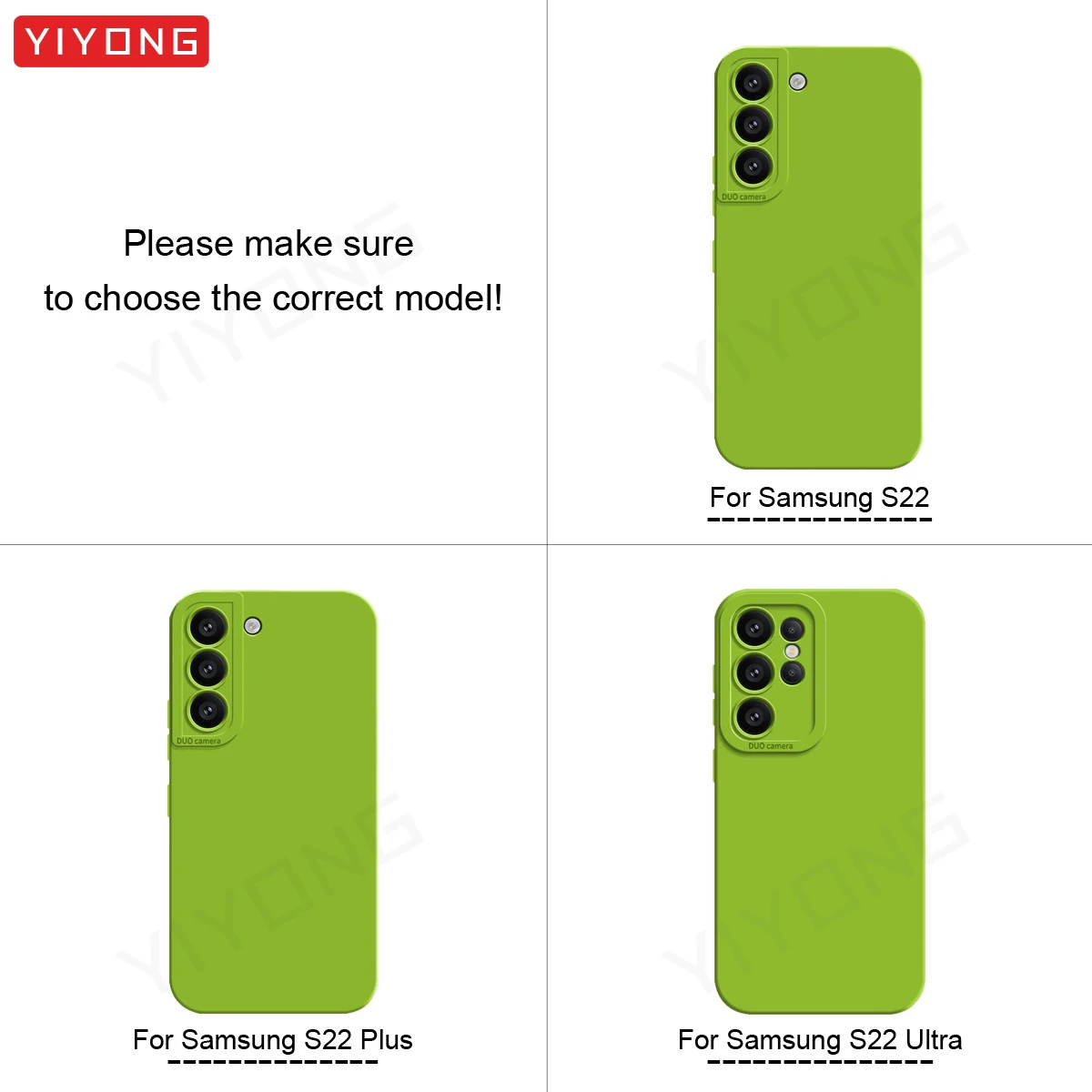 Фото Чехол S22 YIYONG Silky Feel Liquid Silicone Soft Cover для Samsung Galaxy S22 Plus S23 S24 S25 Ultra S22+ S24+ S25+ Чехлы для телефонов №2