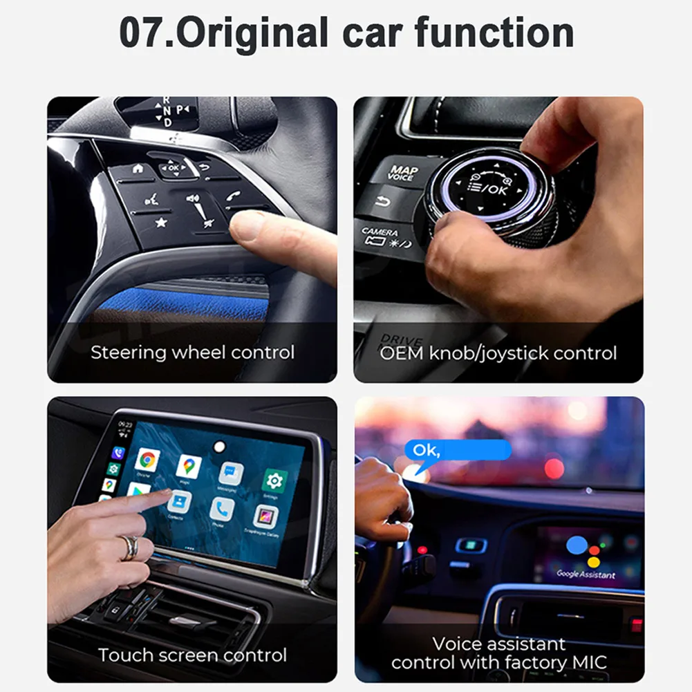 Android авто беспроводной Apple Carplay UX999Max обновление для Youtube навигации Ai Box Netflix Kia VW Ford