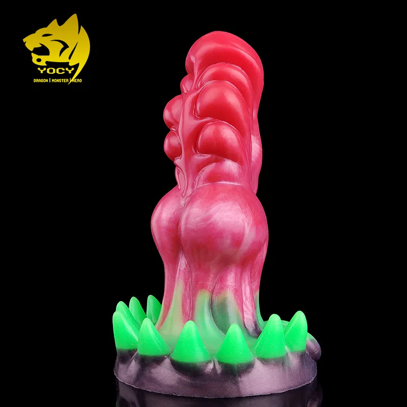 

YOCY Forest Elf Fantasy Monster Dildo 7cm Big Knot Anal Butt Plug Luminous Paw Soft Silicone Sex Toy For Women Men With Sucker