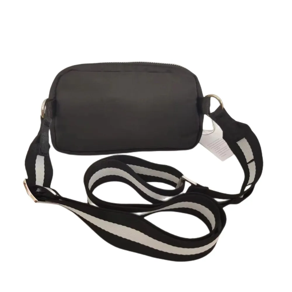 Lulu Same Sling Bag Sports Waterproof Waist Bum Bag Running Belt Pouch Zip Fanny Pack Mobile Phone Bag Oxford Cloth Chest Bag