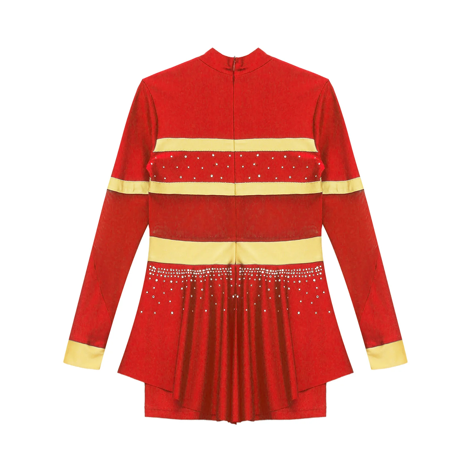 Наряд для девочек Cheer Leader комбинезон черлидинга с бриллиантами и ручным бантом