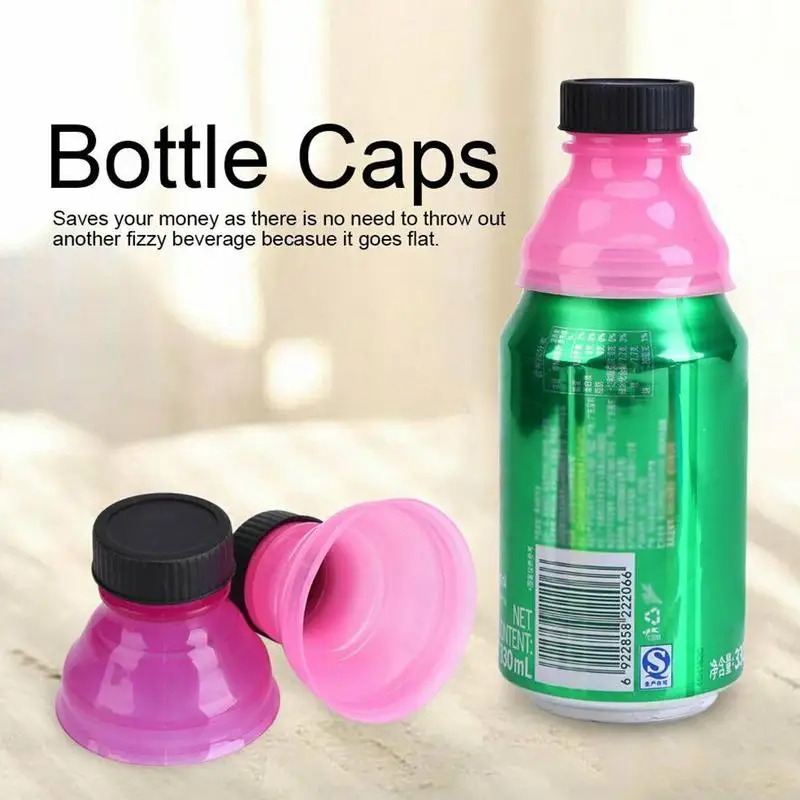 

1/3/6pcs Reusable Beverage Can Cap Cover Lid Soda Beer Flip Bottles Top Container Snap Leak Proof Sealing Drink Bottle Topper