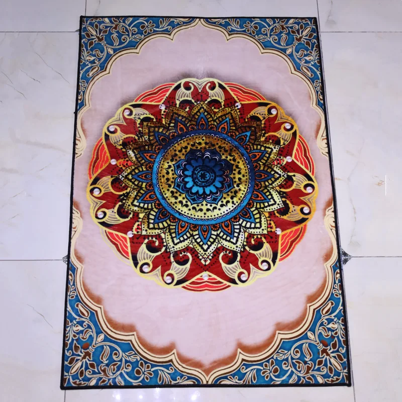 

Мусульманское утолщенное одеяло для паломничества для взрослых, исламское Молитвенное одеяло, фланелевый напольный коврик для всей семьи ...