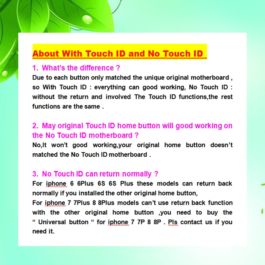 Материнская плата для iPhone 6 Plus 6s 7 8 без Touch ID для плат без аккаунта, проверено.