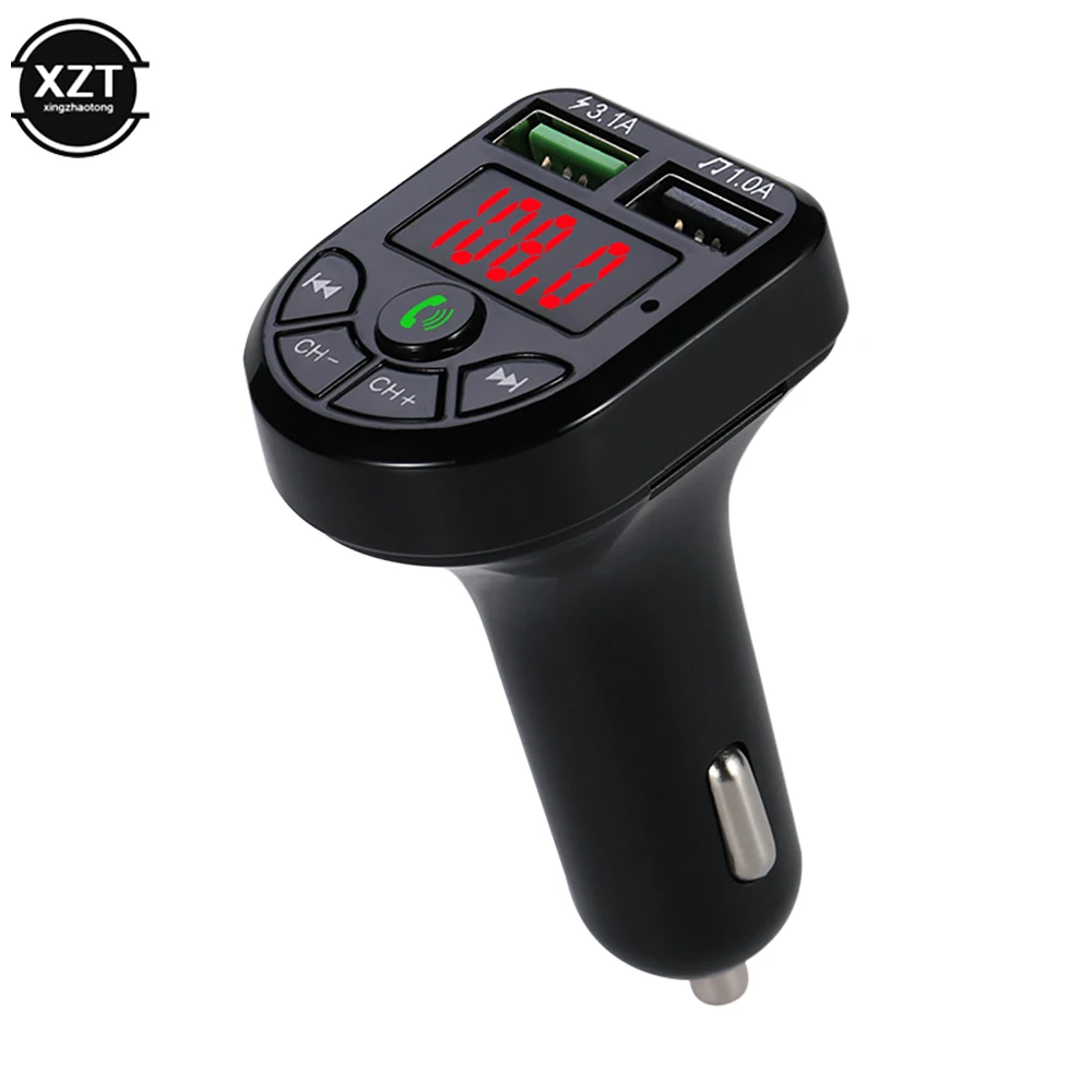 Новинка автомобильный FM-передатчик Bluetooth 5 0 автомобильное зарядное устройство с