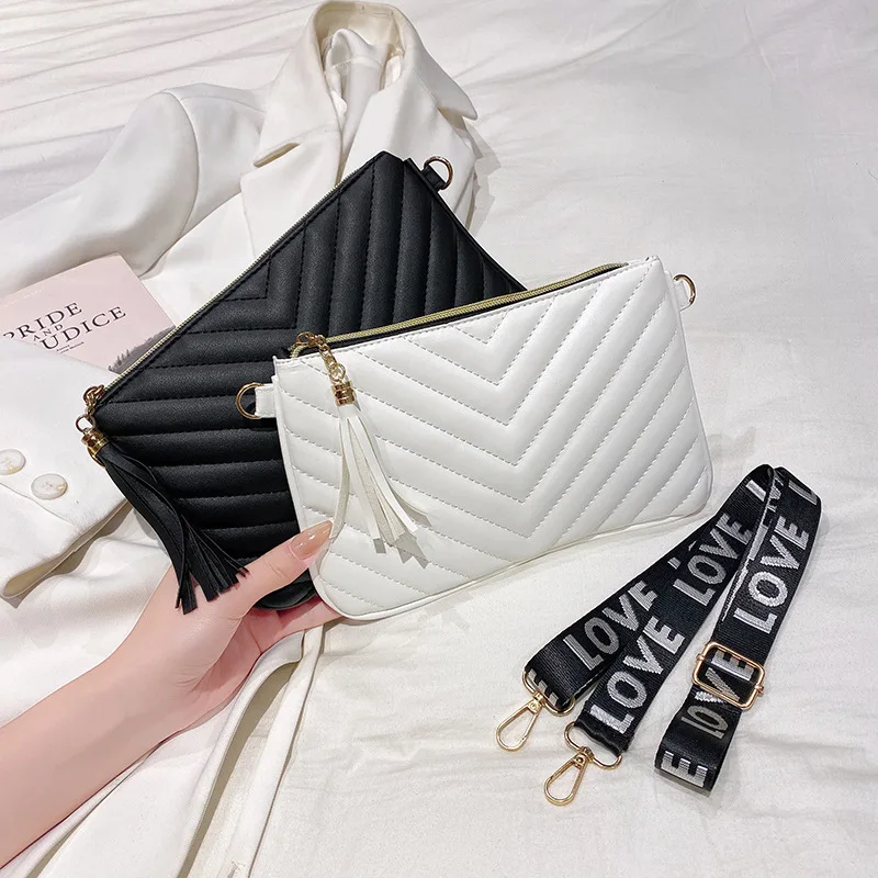 

New Women Crossbody Bag Messenger Shoulder Bag Tote Leather Bags Embroidered Bag