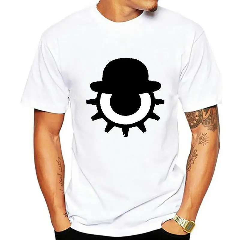 

A CLOCKWORK ORANGE T shirt Stanley Kubrick Eye and Bowler Hat Design Cult Classic Film Screen Printed Small XL Funny