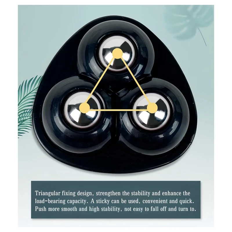 16 шт. металлические мини-поворотные колеса самоклеящиеся ролики поворот на 360