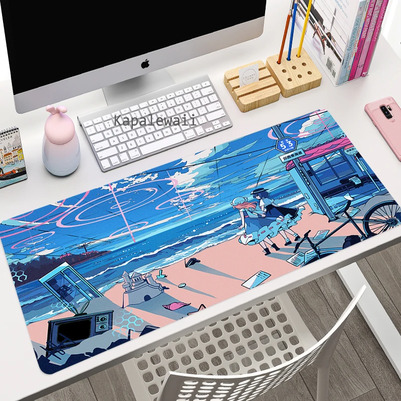 kawaii gaming accessories mousepads computer laptop gamer extended mouse mat large anime mouse pad rubber keyboards table mat free global shipping
