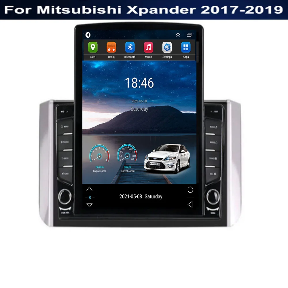 

For Tesla Style 2 Din Android 12 Car Radio For Mitsubishi Xpander 2017-2035 Multimedia Video Player GPS Stereo RDS Camera