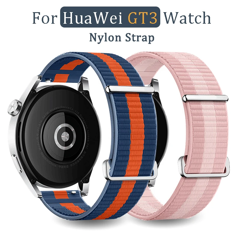 

20mm 22mm Nylon Sport Watchband For Huawei Watch GT 3 46mm 42mm Loop Smart Watch Bracelet Band Replacement Correa Wristband