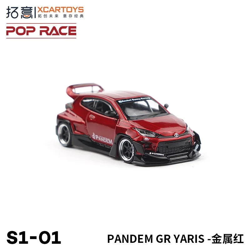 

PopRace x XCarToys 1:64 GRPANDAM Red Model Car