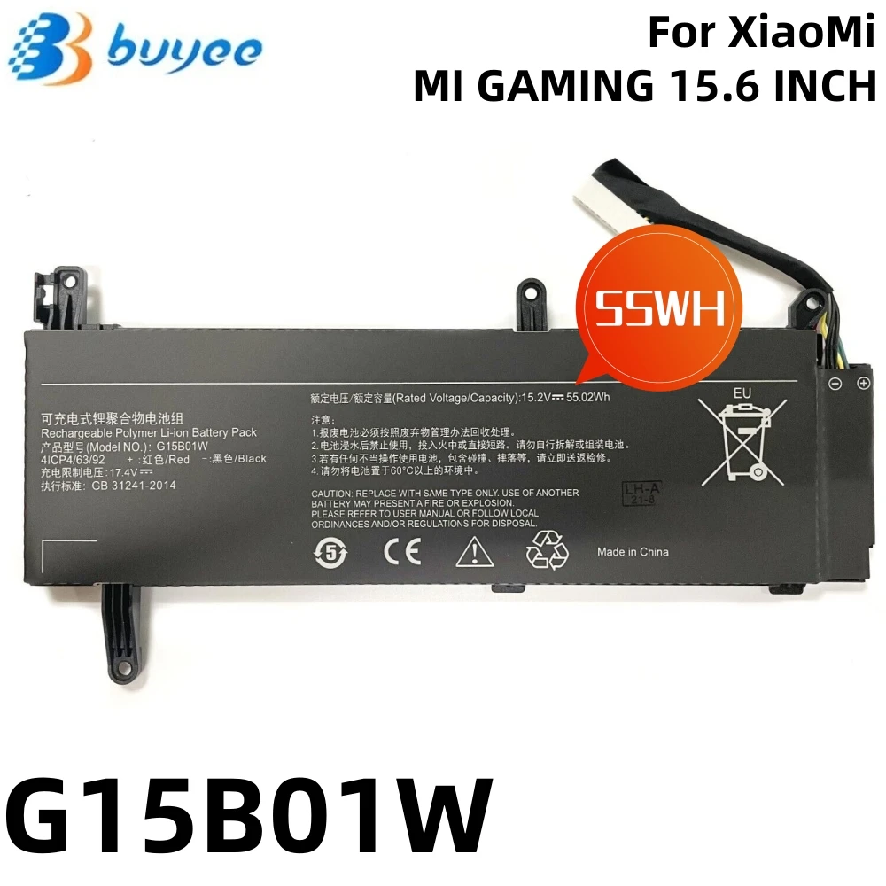 Новый аккумулятор для ноутбука G15B01W игрового Xiaomi 15 6 дюйма 171502 -A1 7300HQ 1050Ti Series G15BO1W 2