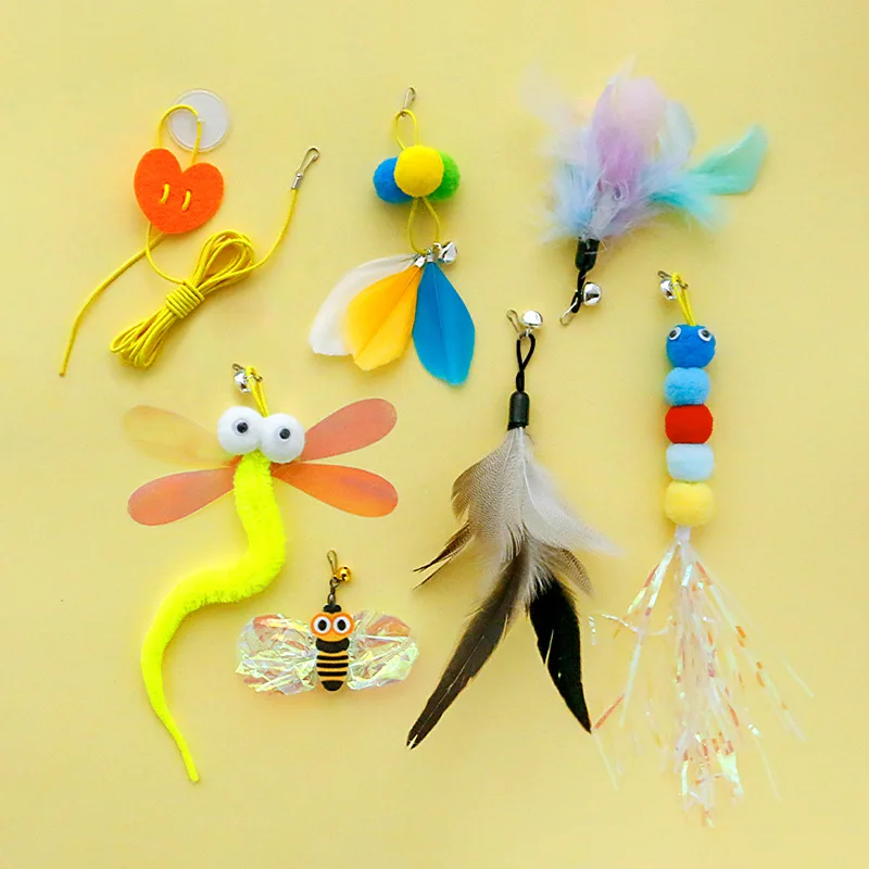 

Interactive Cat Toy Hanging Simulation Cat Toy Funny Self-hey Interactive Toy for Kitten Playing Teaser Wand Toy Cat Supplies