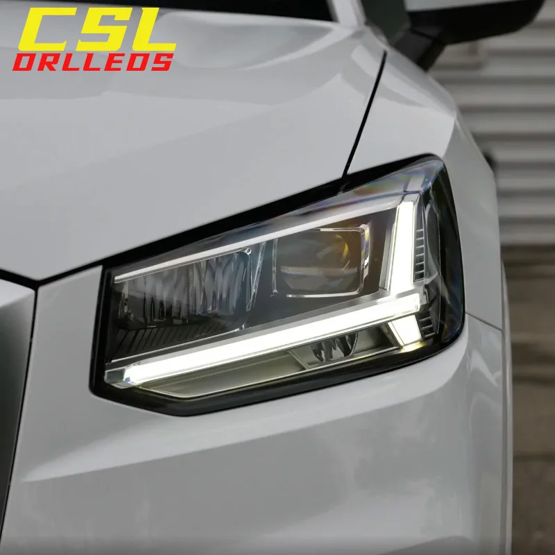 Для Audi Q2 SQ2 предварительно подтяжка DRL светодиодный красный синий янтарный желтый