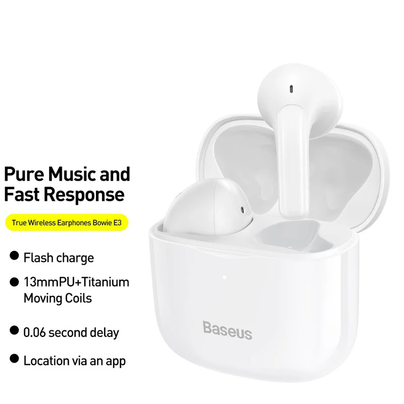 

Беспроводные наушники E3 Bluetooth 5,0 для Apple, Huawei и Xiaomi