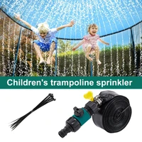 outdoor trampoline sprinkler kit summer water games kids and adults water play cooling system garden water park sprinkler