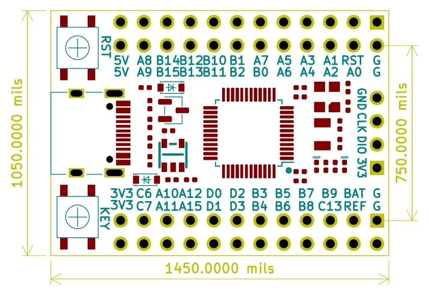 STM32G0B1CBT6 Разработка платы