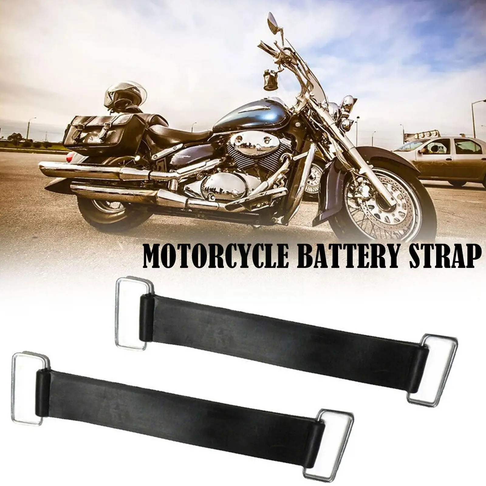 

Battery Rubber Band Strap For Car Motorcycle Durable Elastic Bandage Belt Fixed Holder Scooter Belt Stretchable E7O2