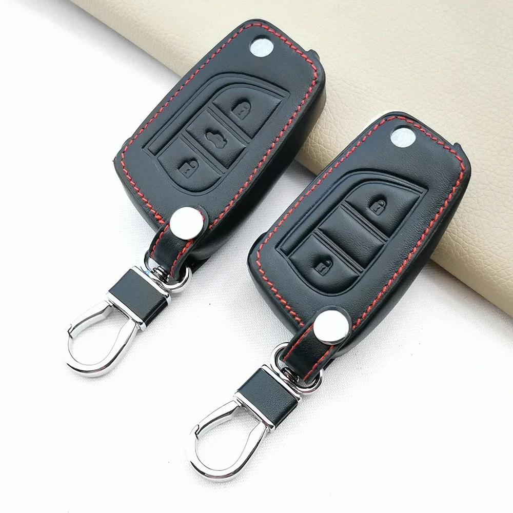 Кожаный чехол с дистанционным управлением для Toyota Auris Corolla Reiz Avensis Verso Yaris Aygo Rav4 Scion