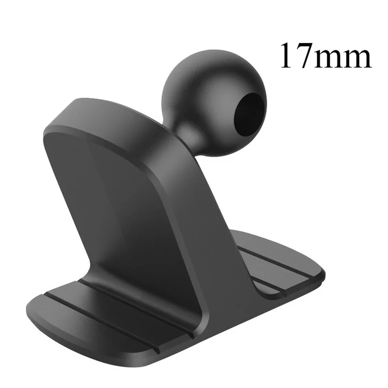 17mm ball head phone holder base car dashboard mount anti skid universal fixed bracket for phone stand accessories free global shipping