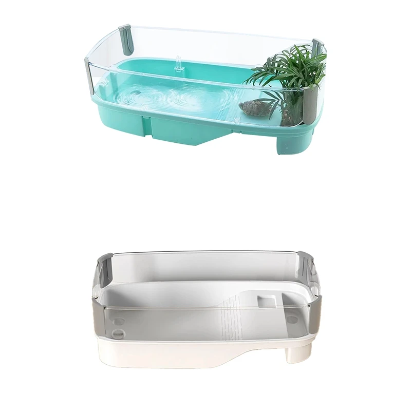 Прозрачный дом для черепахового резервуара с зонами породных кормов корпус