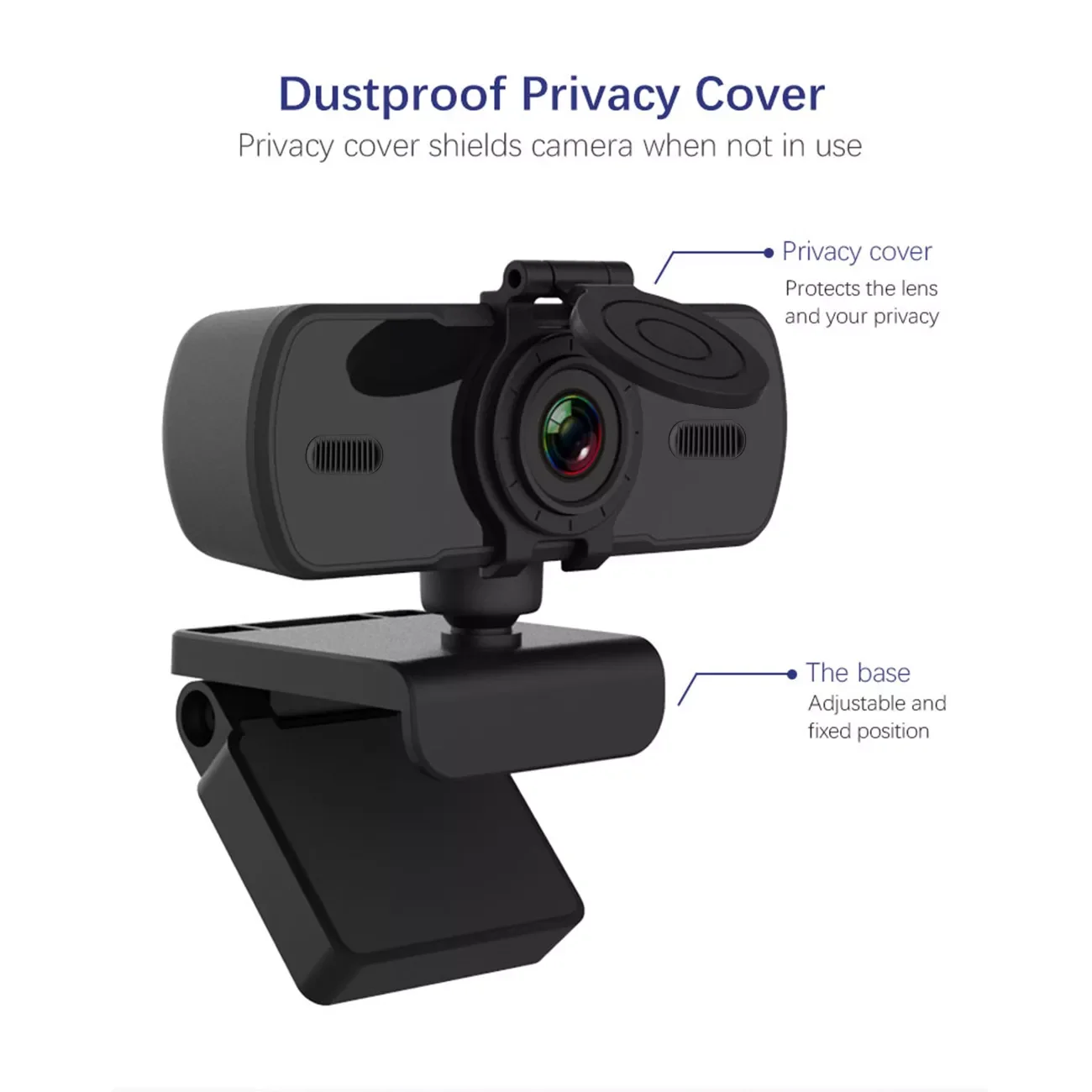 

No Autofocus 1920*1080 Webcam 2k 1080p Camera HD Network USB Live Broadcast Laptop Computer Web Cam Camera Microphone