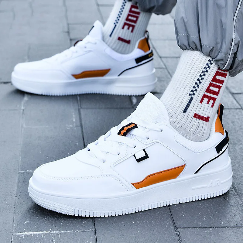 

Men's Sneakers Brand new men's shoes sneakers spring and autumn winter base shoe leisure sports shoes breathable men white shoe