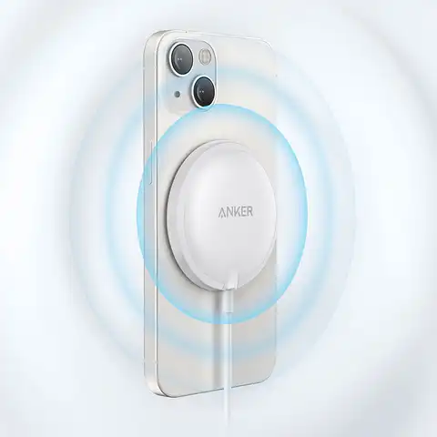 Anker Беспроводное зарядное устройство PowerWave выберите магнитный коврик для Iphone 12 13 14 pro max Samsung S21 S22