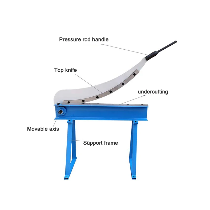 HS-800 Промышленный дуговой ножницы Ручной Гильотинные по металлу 800 мм для резки
