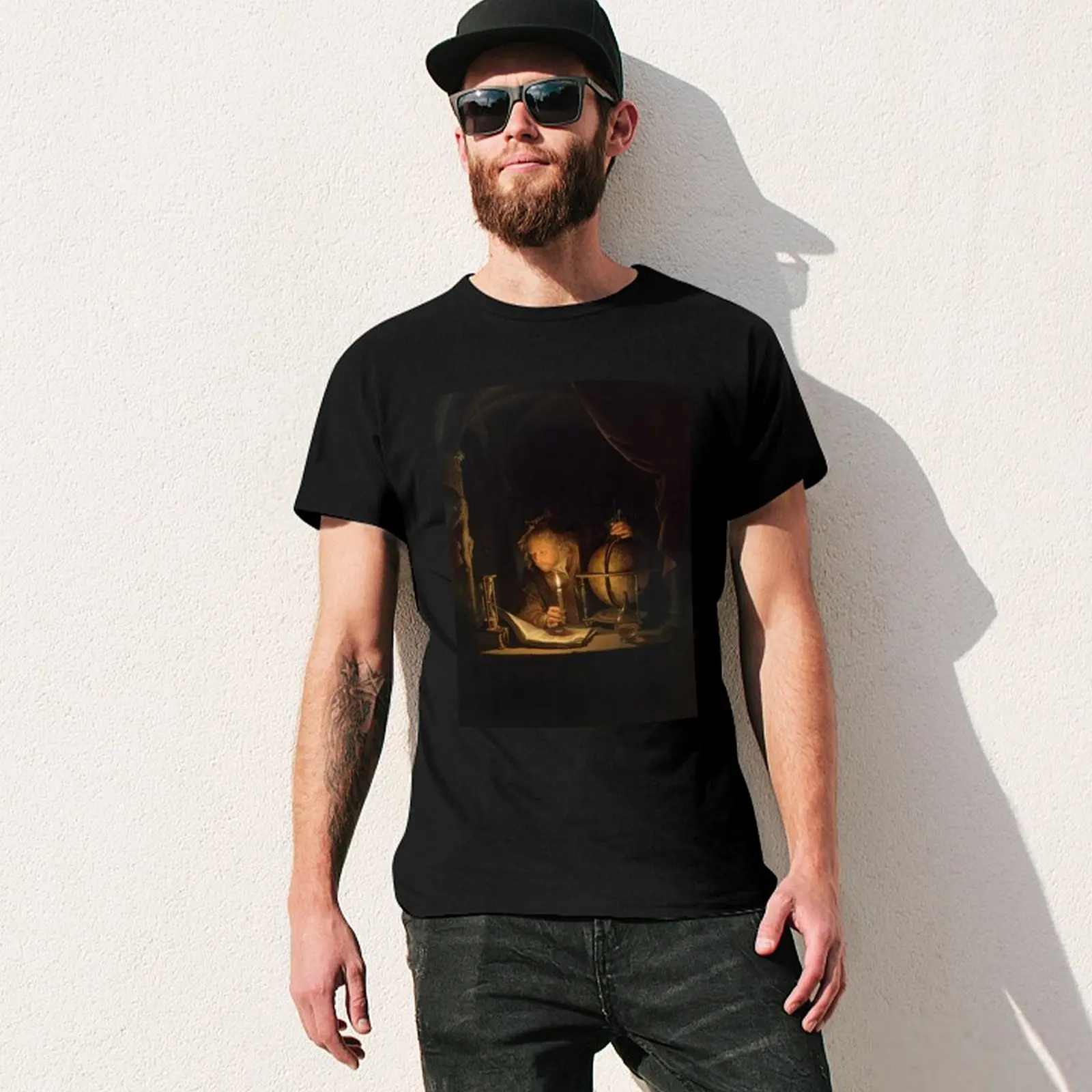 Футболка Astronomer от Candlelight Gerrit Dou 1659 футболка в стиле Ренессанс мужская одежда аниме