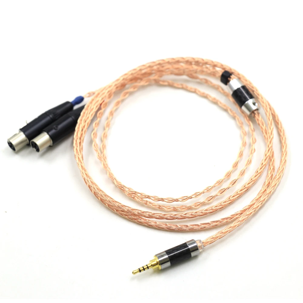 7N однокристаллический кабель для обновления наушников из чистой меди Audeze LCD-3 LCD-2