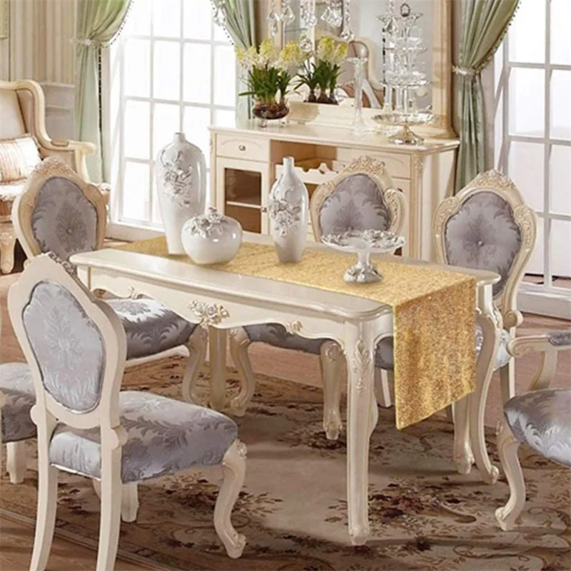 30x180 см блестящие скатерти для стола розовое золото блестящий чехол на свадьбу