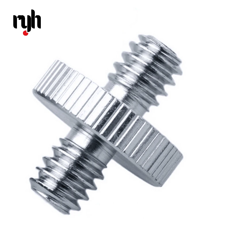 

1/4" Male to 1/4" 3/8" Male Threaded Adapter 1/4 3/8 Inch Double Male Screw Adapter Supports Tripod Mayitr Camera Accessories