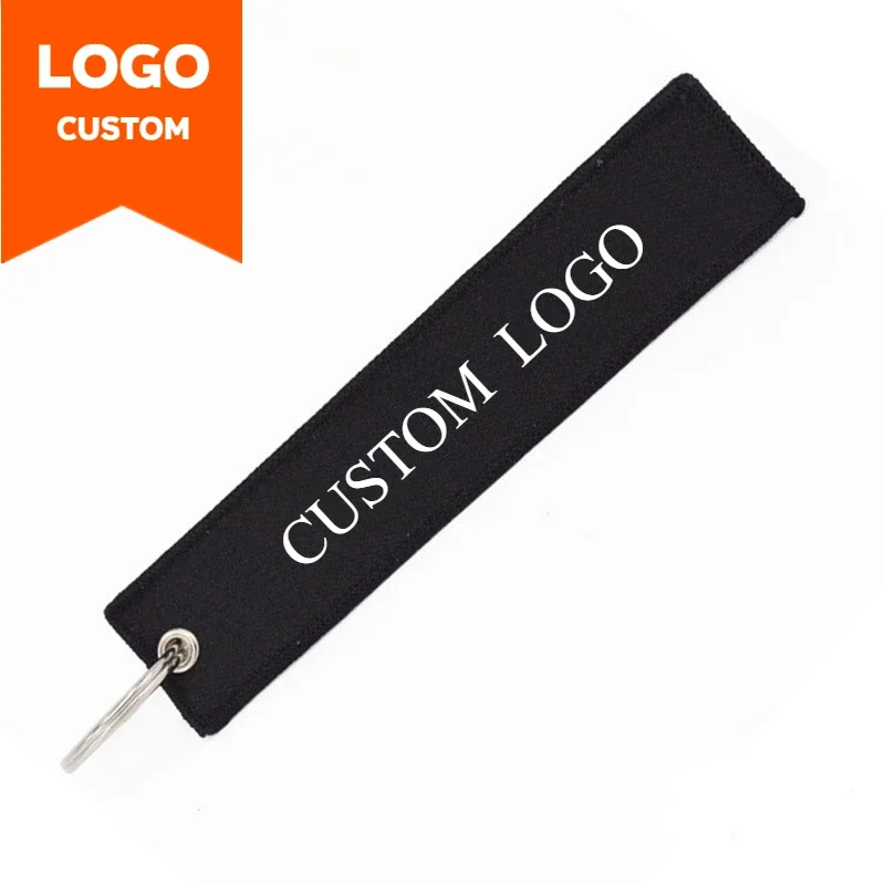 Брелок из полиэфирной ткани с принтом логотипа для мужчин и женщин брелок ключей