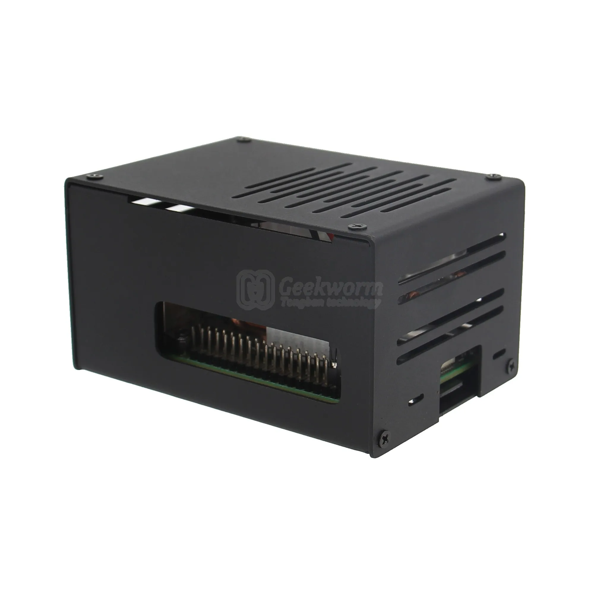 Металлический чехол для Raspberry Pi 4 и горизонтальный кулер ICE Tower/Вентилятор