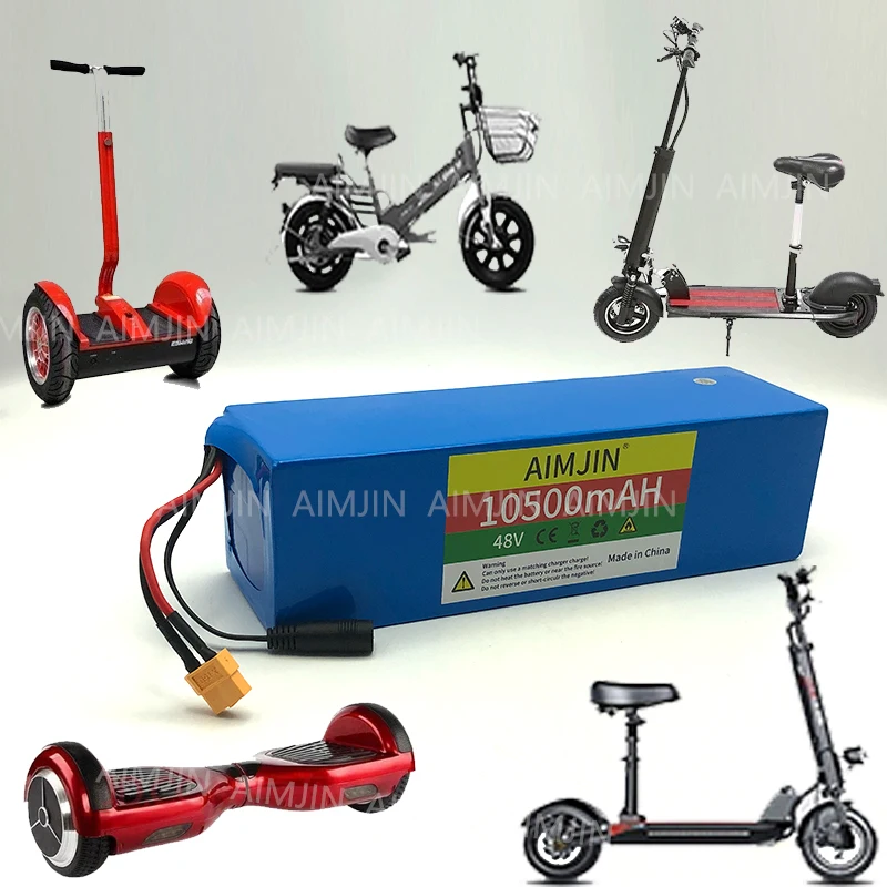 AIMJIN 13S3P 48 В 10500 мАч 10 5 Ач литий-ионный аккумулятор с BMS 1000 Вт для электрического