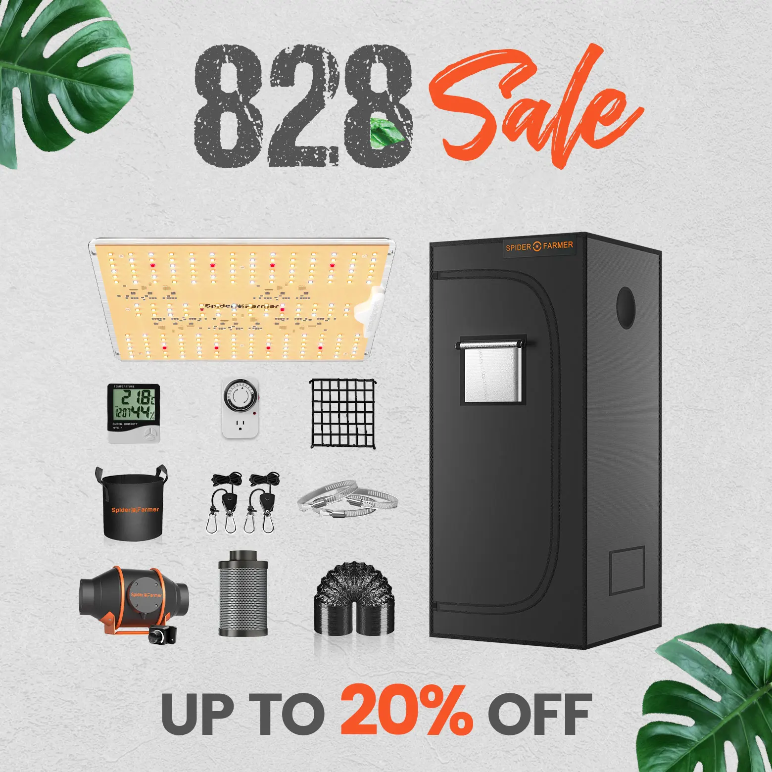 +70x70x160cm Grow Tent Kits With Carbon Filter For Indoor Flower Plants Hydroponics