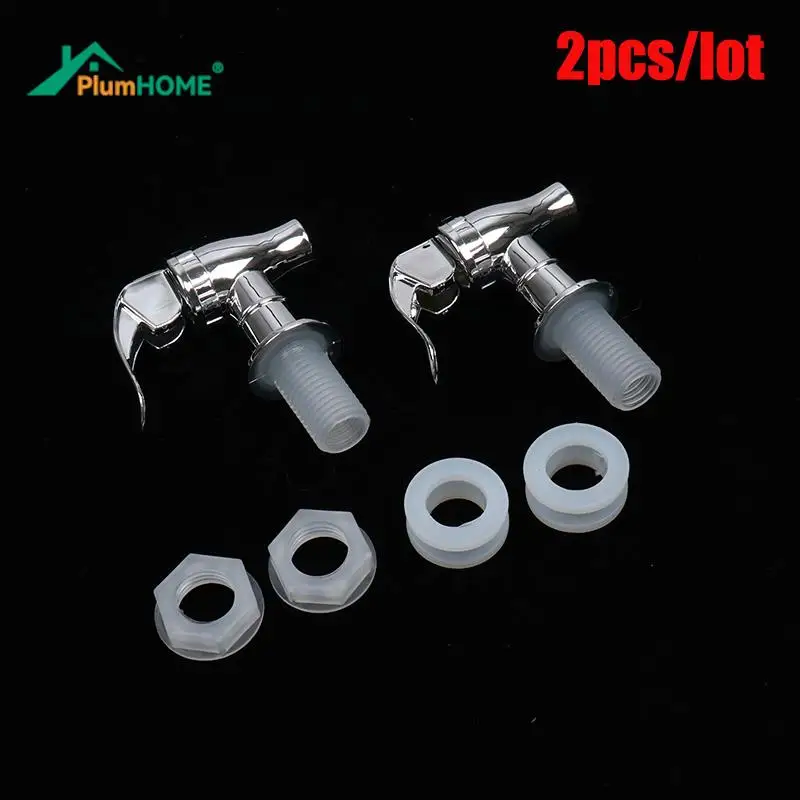 2pcs Wine Valve Water Dispenser Switch Tap Bibcocks plastic Glass Wine Bottle Faucet Jar Barrel Water Tank Faucet With Filter