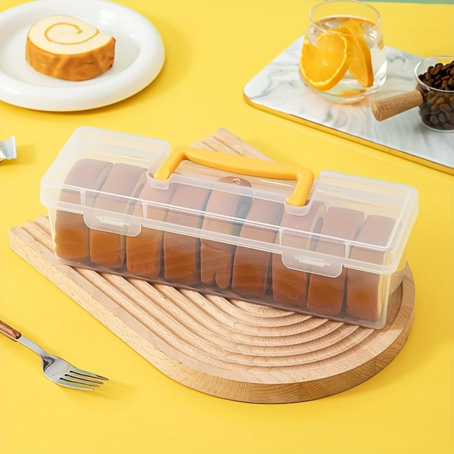 Пищевой контейнер с крышкой и ручкой — портативная герметичная коробка для